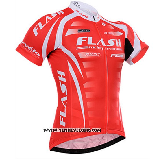 Maillot Ciclismo To The Fore Rouge et Blanc Manches Courtes et Cuissard